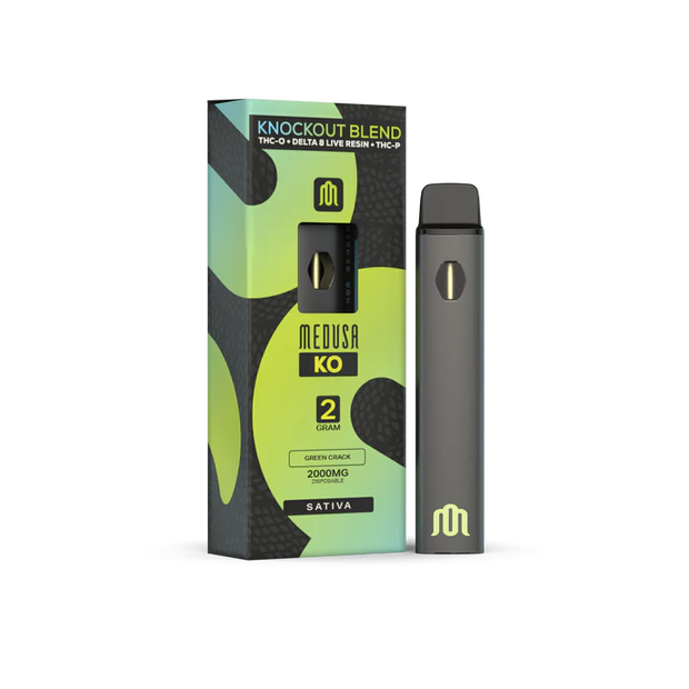 MEDUSA KNOCK OUT GREEN CRACK: THC-O + DELTA 8 LIVE RESIN + THC-P | 2000MG