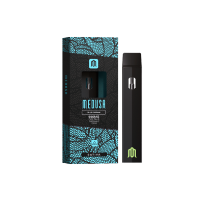 CANETAS VAPING DESCARTÁVEIS MEDUSA D8 - 1g DISPOSABLE - BLUE DREAM