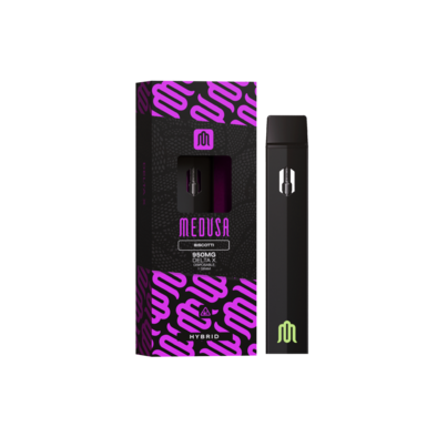 CANETAS VAPING DESCARTÁVEIS MEDUSA DELTA X - 1g DISPOSABLE - BISCOTTI